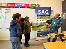 Niños y niñas de la escuela Quepuca Ralco participaron en entretenidas charlas sobre fauna silvestre y cuidado del bosque nativo